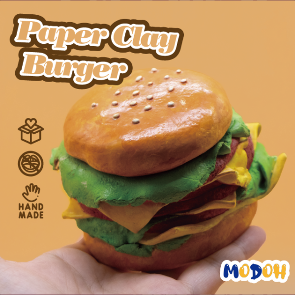 air dry clay burger