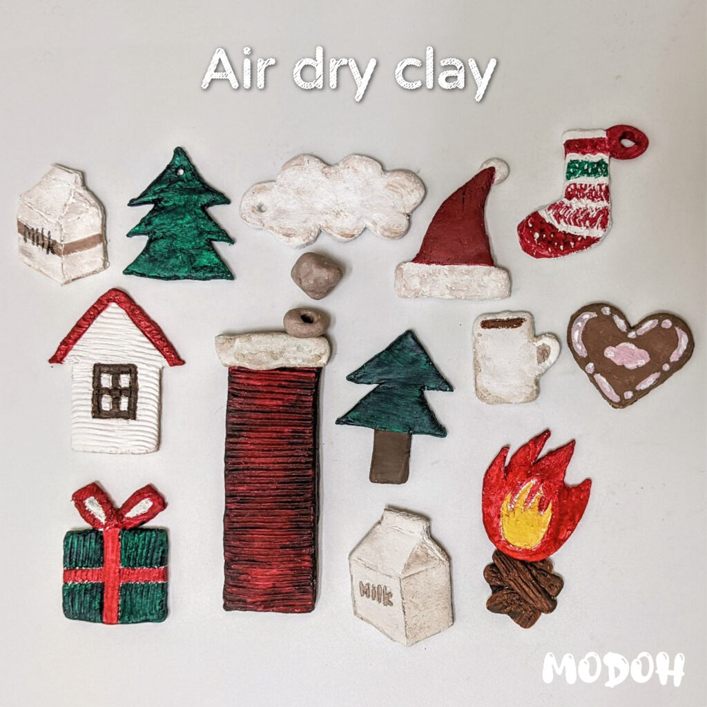 air dry clay Christmas deco