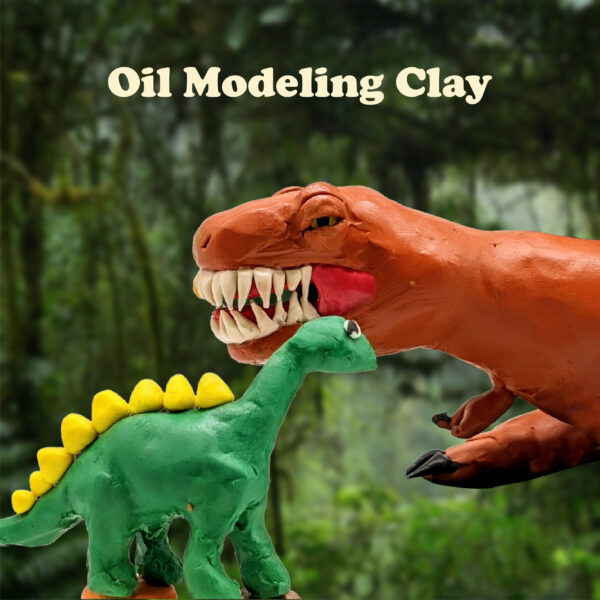 oil based clay dinosaur